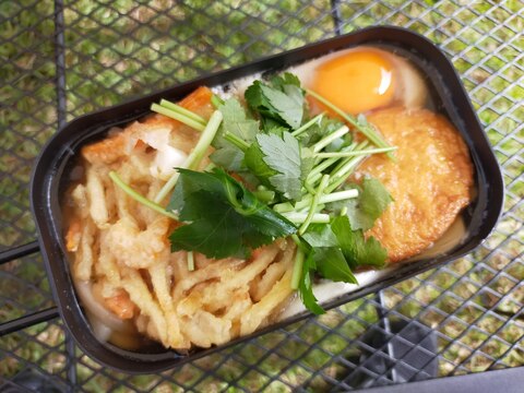 メスティンで作る鍋焼きうどん